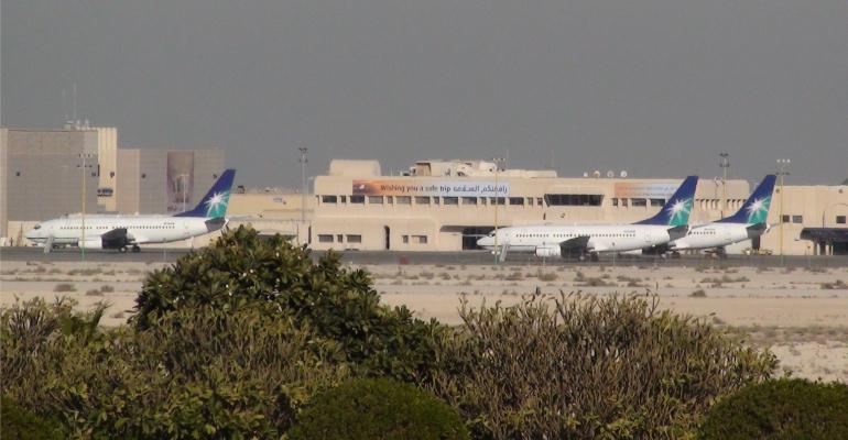 Saudi Aramco airplanes parked in the general aviation terminal at King Fahd International Airport - wikipedia